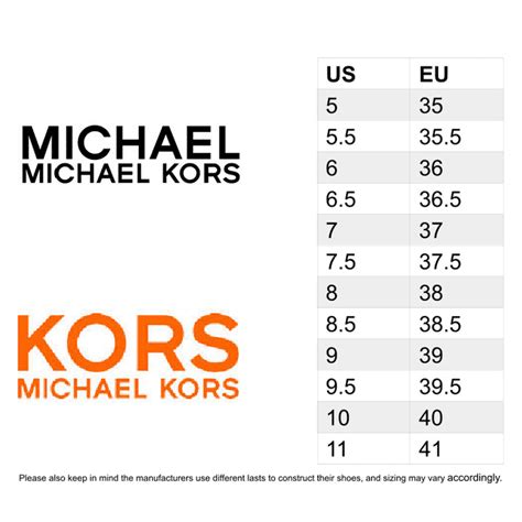 size 9 michael kors|michael kors shoe size chart.